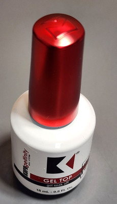 Kupa Top Coat Gelfinity Gel No Wipe UV/LED Cure Soak Off 0.5 FL OZ Each (12 pcs)