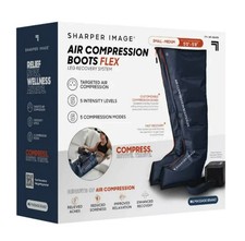 Sharper Image Air Compression Boots Flex Leg Recovery System Massage SMALL MED