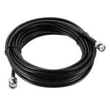 50 Ohm 50 Ft RF Coaxial Cable for Broadcast RG58 Low Loss BNC Male to BNC Male