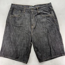 Vintage 90s Roca wear Denim Shorts Mens 44 Wide Leg Embroidered Loose Baggy