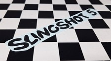 💦 Waterslide Decal - Black SLINGSHOT 5 Rail fits Huffy Muscle Bike Chainguard 