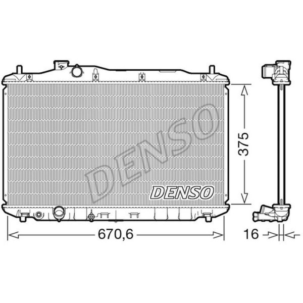 Denso WasserküHler MotorküHler FüR Honda Civic Viii Hatchback FN FK 1.8-image