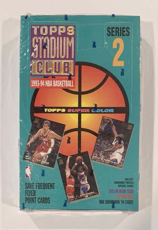 1993-94 Topps Stadium Club Series 2 Sealed Box Jordan Beam Team Chase 24 Packs - Image 1 of 4