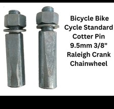 2 x Bicycle Bike Cycle Standard Cotter Pin 9.5mm 3/8" Raleigh Crank Chainwheel