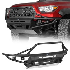 Explorer Tube Front Bumper Wwinch Plateled Lights For 2016-2023 Toyota Tacoma Explorer Tube Front Bumper Wwinch Plateled Lights For 2016-2023 Toyota Tacoma