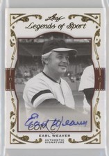2011 Leaf Legends of Sport Gold 3/5 Earl Weaver #BA-26 Auto HOF 7xr