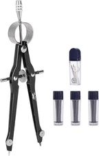 Mr. Pen- Professional Compass with Lock, Black, Compass for Geometry, Drafting C