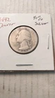 1942-D Washington Silver Quarter,  Fine Condition, But You Judge.      838