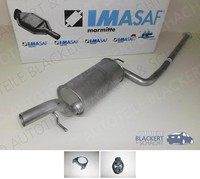 Imasaf Auspuff Mitteltopf MSD für Ford / Mazda / Volvo Focus / S40 / V50 / 3