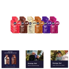Energy Gel 24 Count Assorted Flavors 100 Calorie Electrolyte Pack For Any