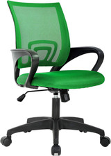  Ergonomic Office Chair  Mid-Back Swivel Desk Chair  Breathable Backrest  Lu