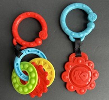 Fisher Price Sit-Me-Up Floor Seat   Replacement Part Set  Teether Hanging Toys