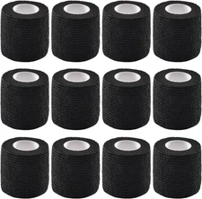 12 Pieces Self Adhesive Bandage Wrap Tape Stretch Self Adherent Cohesive Toe Tap