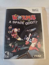 Worms: A Space Oddity (Nintendo Wii, 2008) Tested & Working w/ Manual
