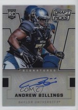 2016 Panini Prizm Collegiate Draft Picks Silver Andrew Billings #182 Auto 4g8