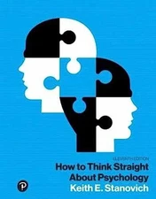 How to Think Straight About Psychology - Loose Leaf, by Stanovich Keith - Good