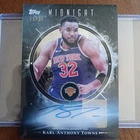 Karl-Anthony Towns 2025 Topps Midnight Oil Marks Auto /35 🔥🔥 #MO-KT  KNICKS SP