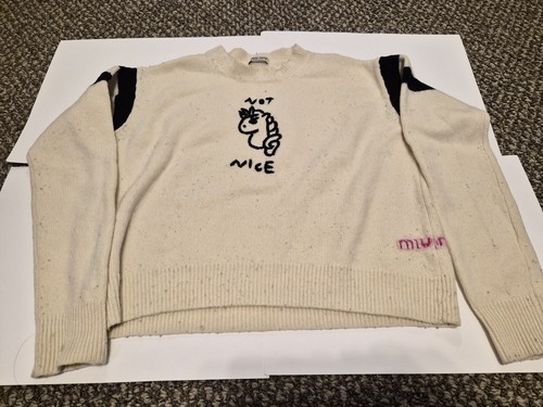 Miu Miu Not Nice Sweater 2018 Size M
