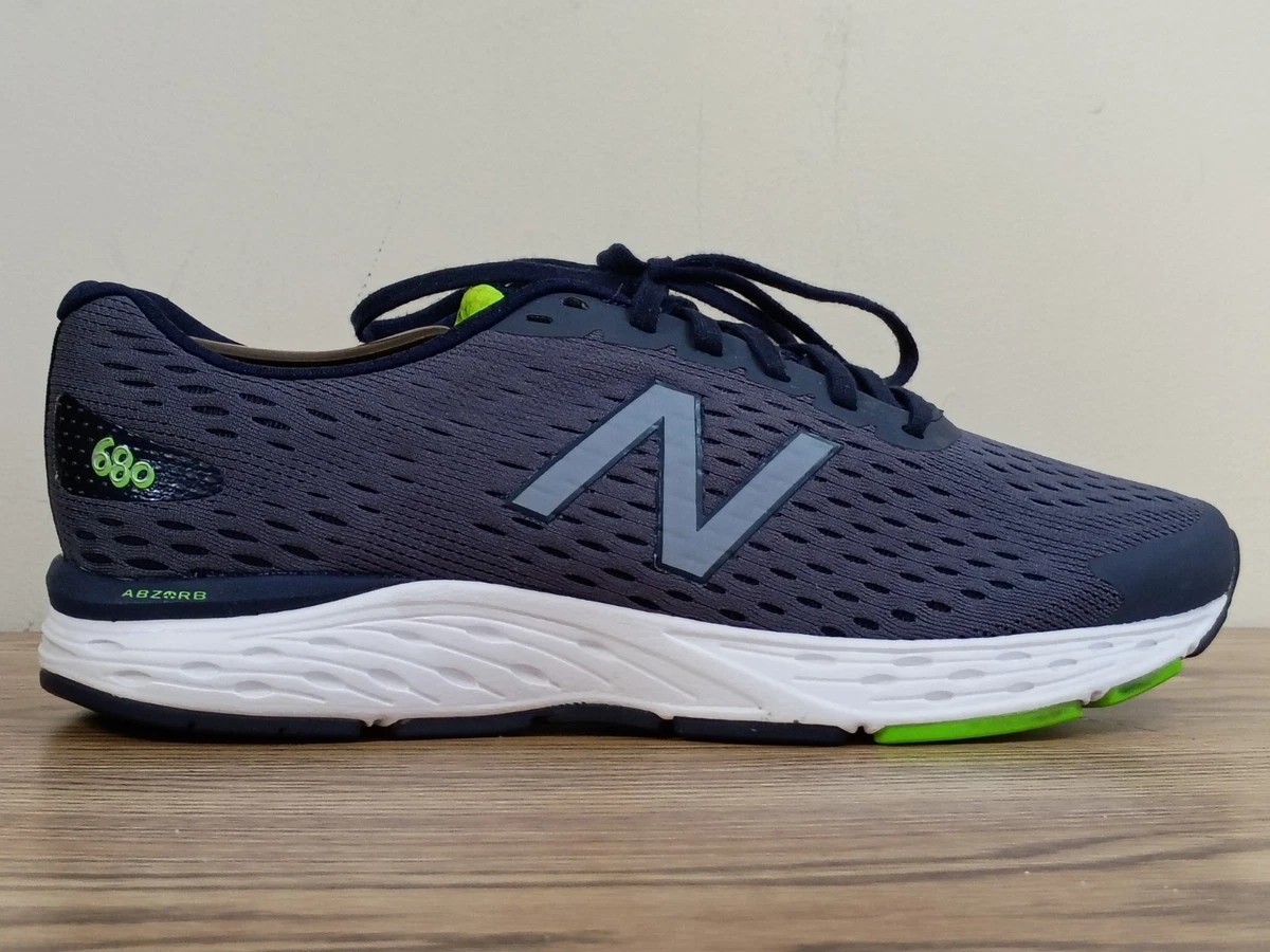 New Balance 680v6 Men 10.5 Navy Blue Gray Green Trim M680LN6 Cushioning Running NEW BALANCE MEN main image 2