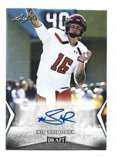 Nic Shimonek AUTOGRAPH RC Texas Tech Raiders 2018 Leaf Draft AUTO Football Card