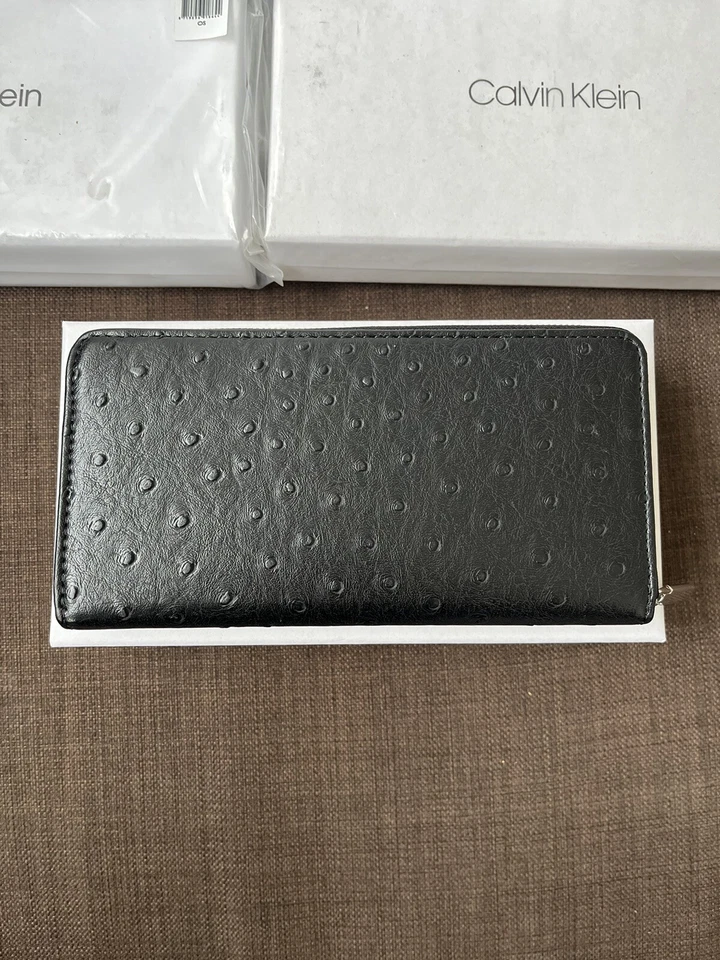 Calvin Klein Damen Portemonnaie - Re-Lock Slim - K60K608634 - Schwarz Geldbörse - Bild 3 von 4