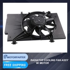 Front Radiator Cooling Fan Assembly w/ Motor For Ford Fiesta 1.6L FO3115186