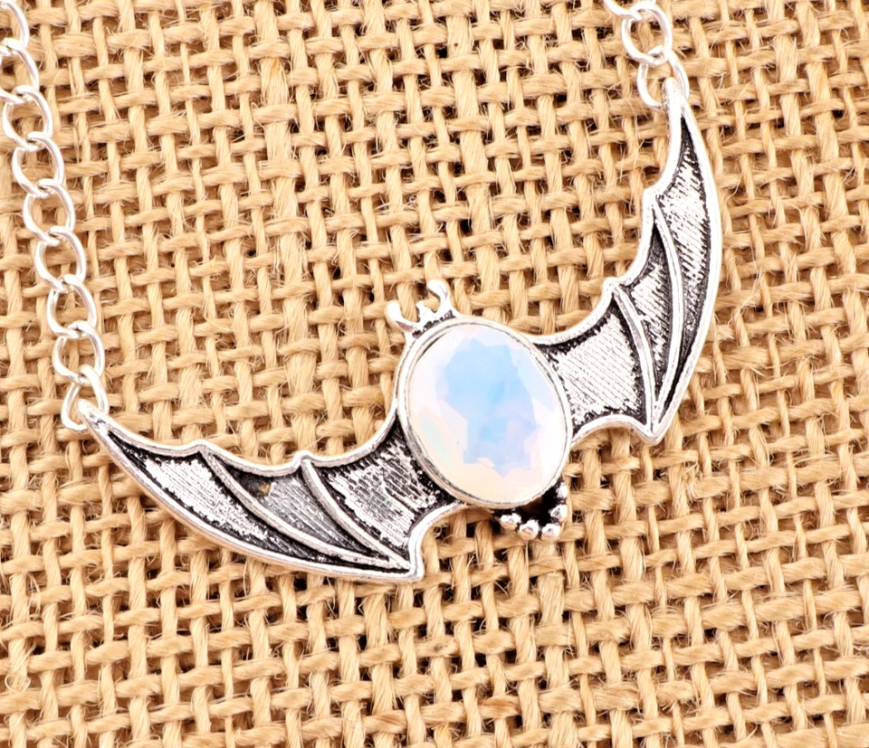 Milchiger Opal Edelstein 925 Sterlingsilber ethnische handgefertigte Schmuck ... - Bild 2 von 4