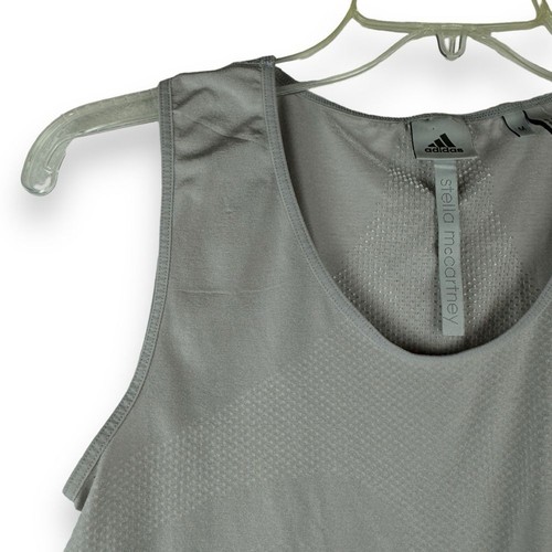 Stella McCartney Adidas Tank Top Womens Size Medium Gray Sporty Gym Performance - Picture 8 of 12
