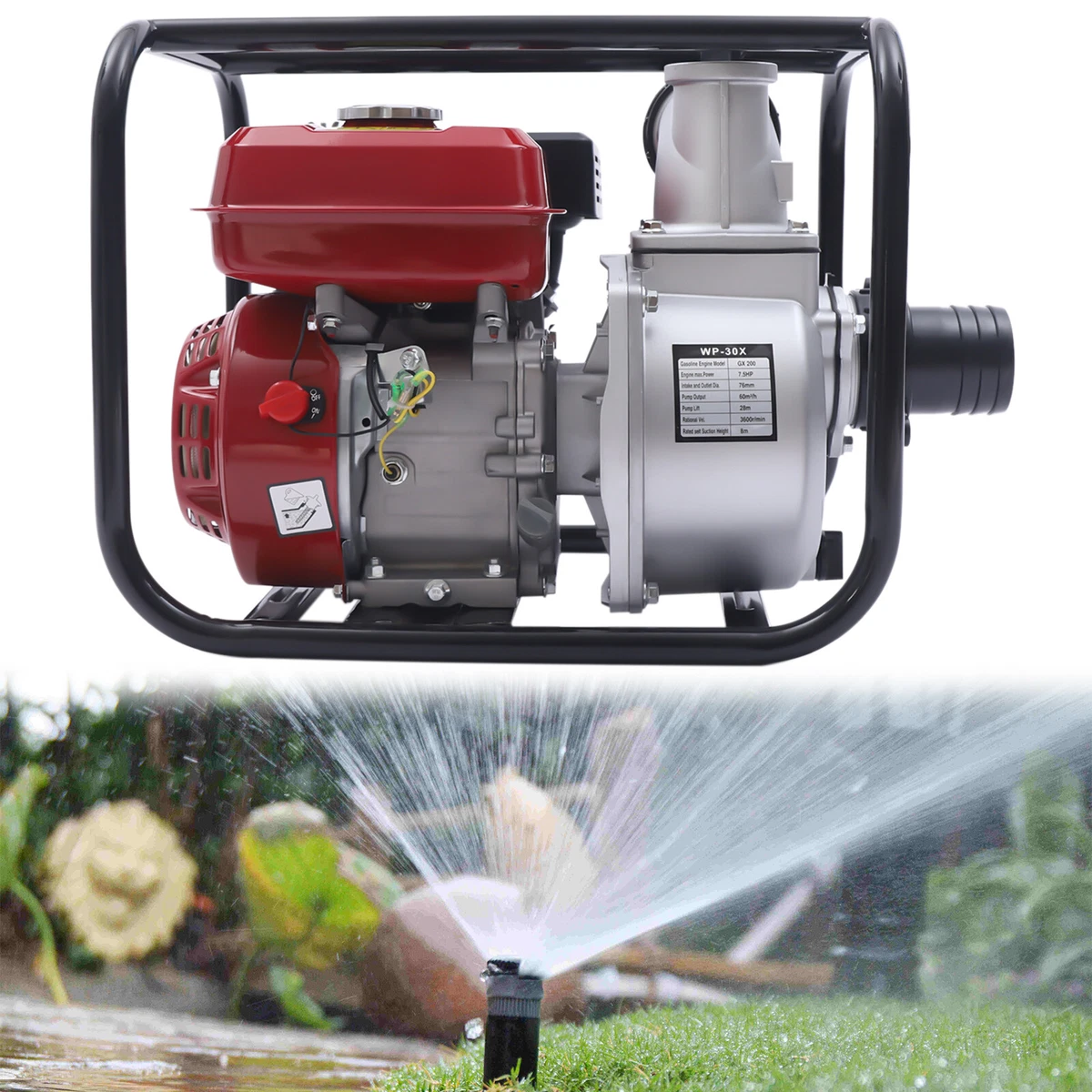 Gasoline Water Pump 7.5 HP 3