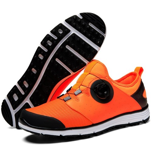 Herren Wasserdicht Golfschuhe Spikeless Turnschuhe Atmungsaktiv Golf Sportschuhe  - Bild 13 von 13