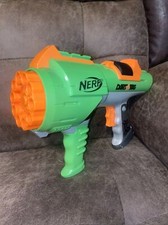 NERF Dart Tag Hyperfire Green Barrel Gun Blaster Rotating Shot Hasbro 2005