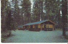 POSTCARD LEEPER'S MOTEL LINCOLN MONTANA