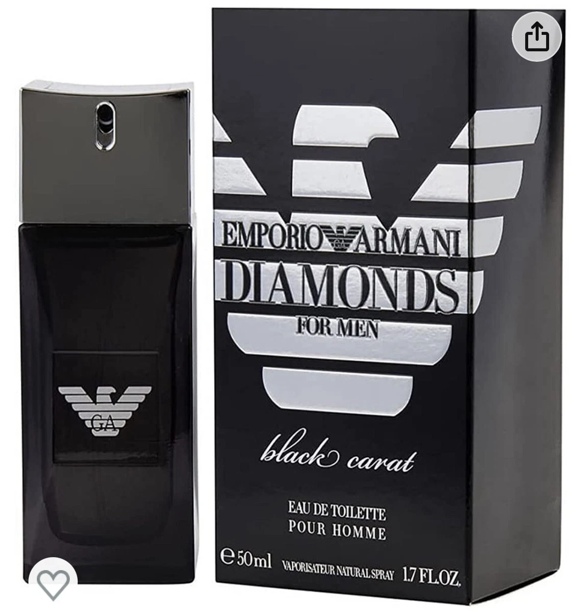 Armani diamonds he black carat clearance