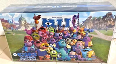 Monsters University Blu-ray Plush Art Book Scare Cards Complete Box Japan Disney