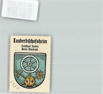 39320326 - 6972 Tauberbischofsheim Wappen Kaffee Hag ca. 1920-1940 Mitra