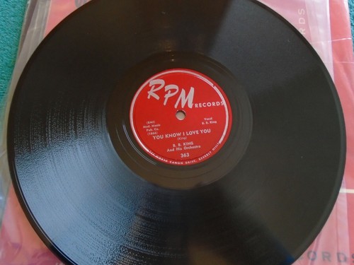 B. B. King RPM 363 You Didn't Want Me/ You Know I Love You 78 10" N- NOS - Picture 2 of 3