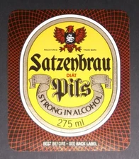 Beer label NEW Satzenbrau Pils Strong in alcohol 275ml BL051