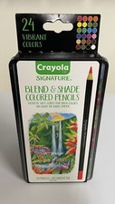 CRAYOLA EXCELLENT for BLEND  SHADE COLORED 24 PENCILS In Decorative Tin Case,
