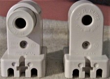 H H Plunger Flat Slimline Fluorescent Lamp holders Light Socket T8 T12-1 of ea