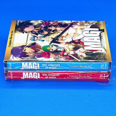 Magi The Labyrinth & Kingdom of Magic Complete Anime Series Blu-ray Set