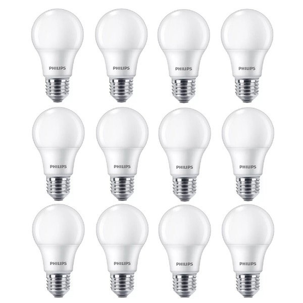 12Er Sparpack E27 Philips Led-Lampen Matt 8W Wie 60W WarmweißEs Licht 3000K-image