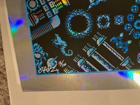 Todd Slater 1986 Metroid Art Print Blue Foil Hologram NES Retro #14/100