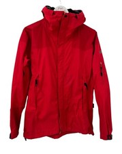 Berghaus Women's Paldor Peak Gore Tex Paclite Shell Red Hooded Jacket Size 12