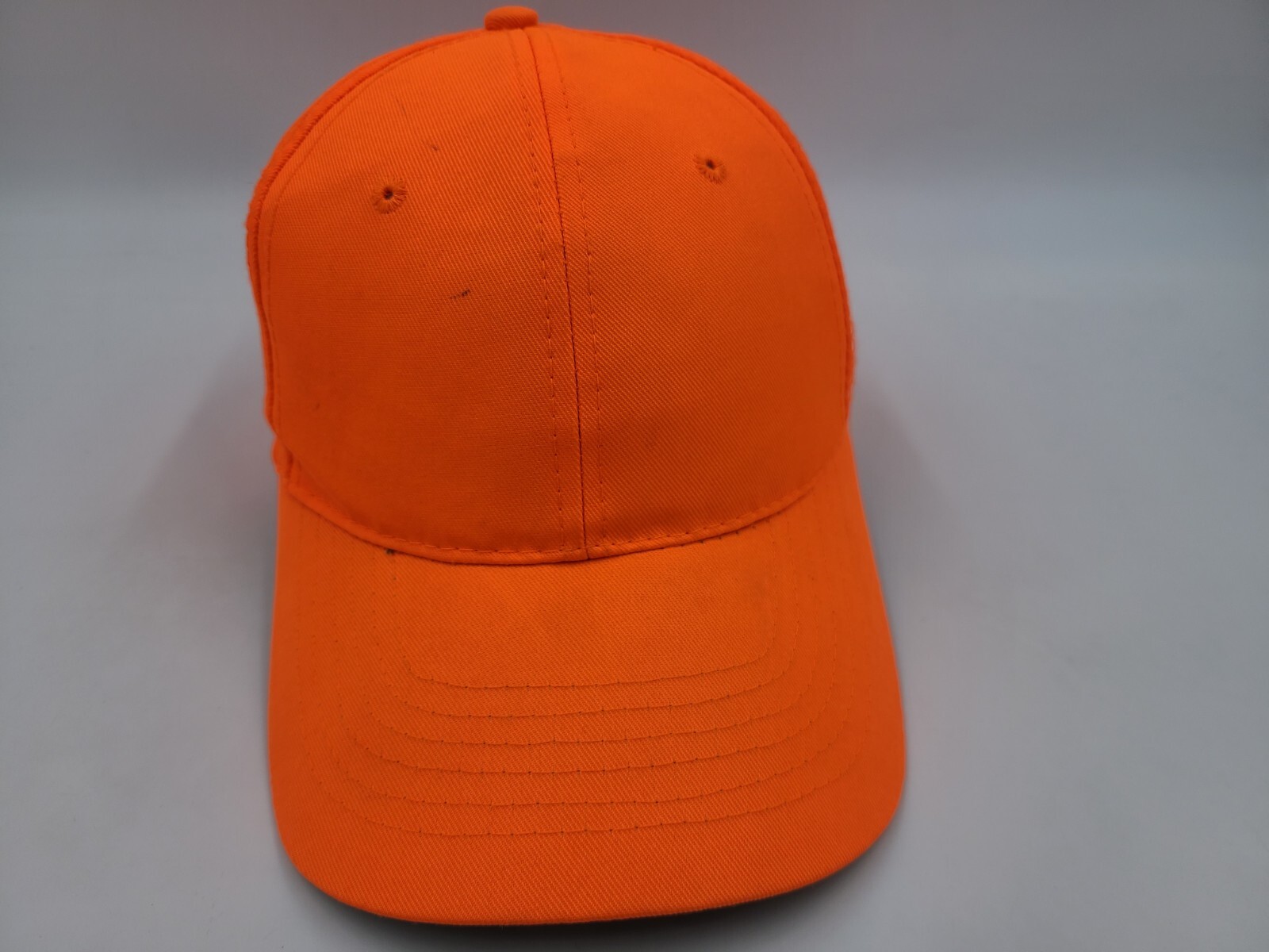 Blank Plain Blaze Safety Orange Strapback Adjustable Hat Cap Hunt Fish Men Women