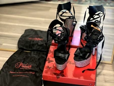 Pleaser Adore 700 14-LG Glitter Stripper Heel