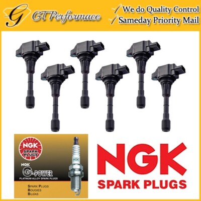 Quality Ignition Coil & NGK Spark Plug 6PCS for QX60/ Altima Maxima Murano Quest