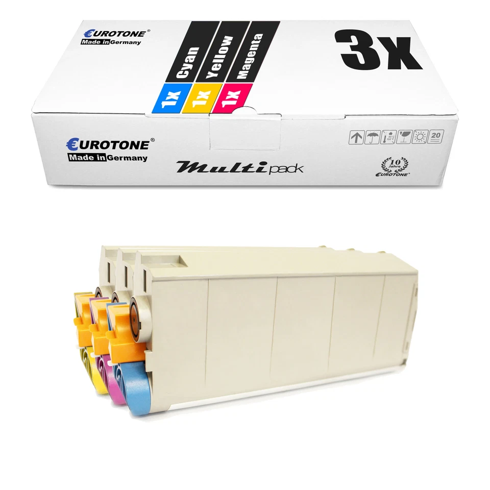 3x Eurotone PRO Toner f�r OKI ES-7411-DN ES-7411-WT Pro 7411-WT - Bild 2 von 4