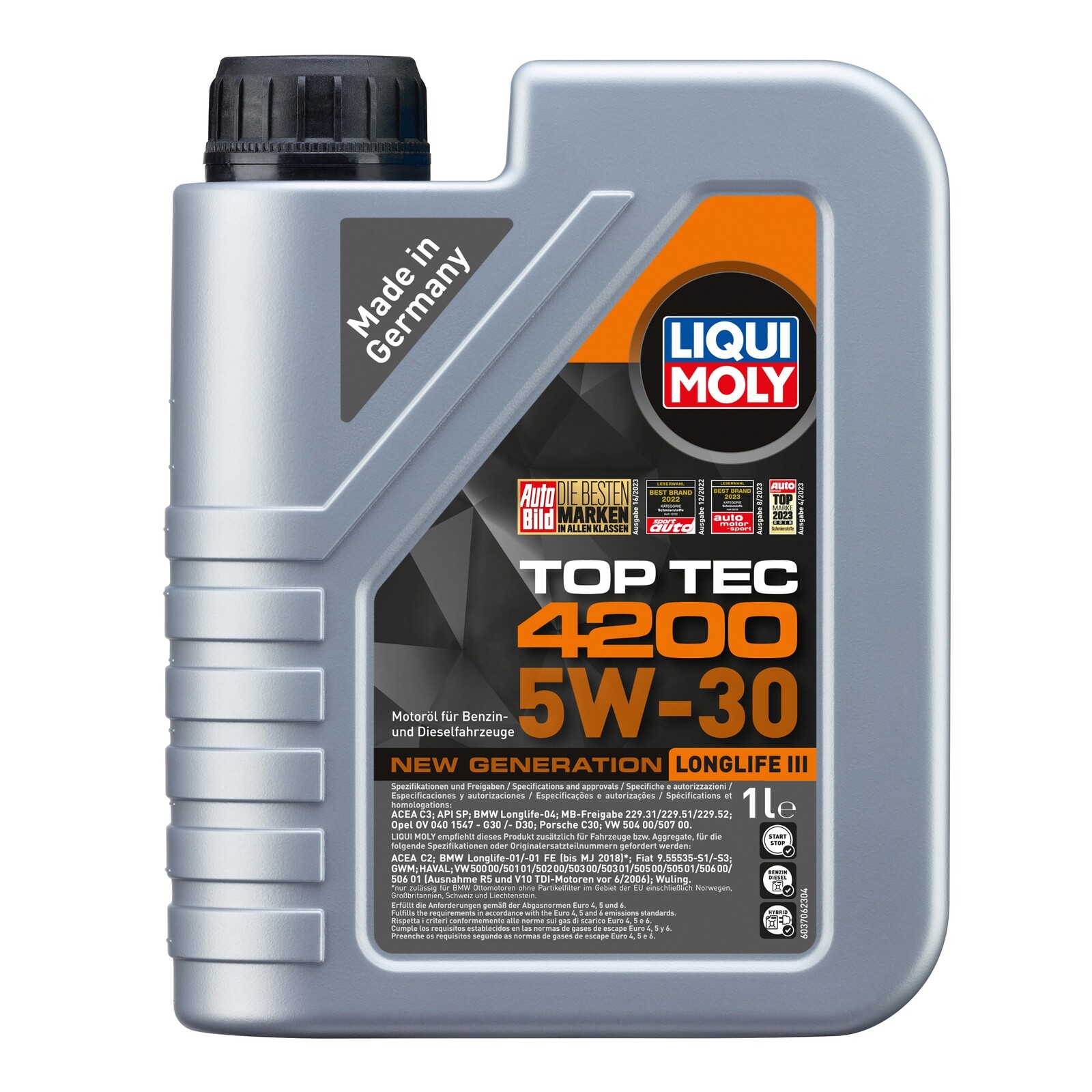 Liqui Moly Top Tec 4200 5W-30 Synthetic Technology Based Engine Oil 1L 1 Litre