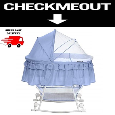 Oval Baby Bassinet Nursery Furniture Portable Infant Badger Basket