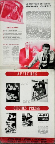 Kirk Douglas Lauren Bacall Doris Day LA FEMME AUX CHIMERES 1950 MANUEL 24x31 8p - Picture 4 of 5